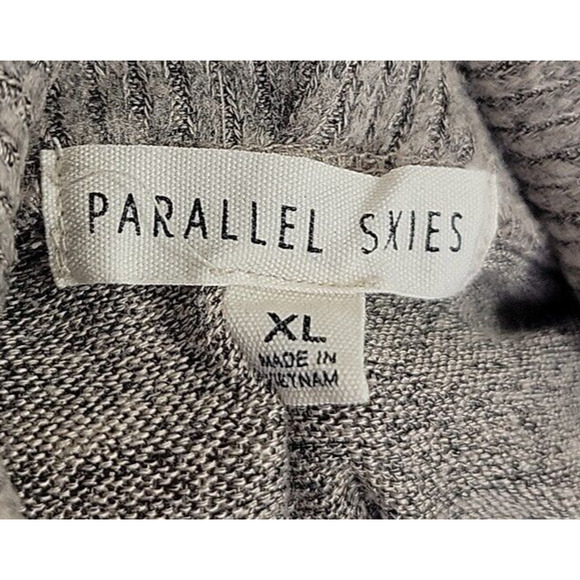 Parallel Skies Heathered Gray Cowl Neck Preppy Pullover Sweater Women's Size XL - Picture 4 of 7